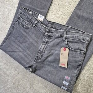 Levis 511 Jeans Mens 40x32 Slim Straight Gray Denim Punk Rock 80s USA Grunge